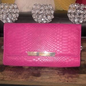 Pink Snakeskin Mix No.6 Clutch